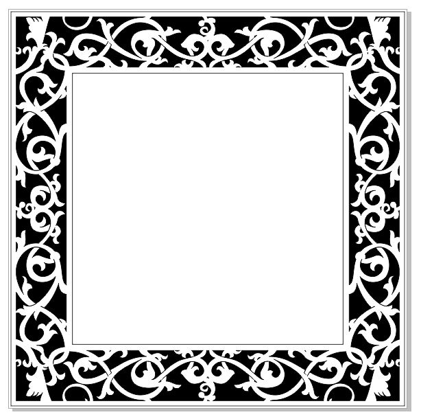 Ornate frame 150 x 150 (6x6)